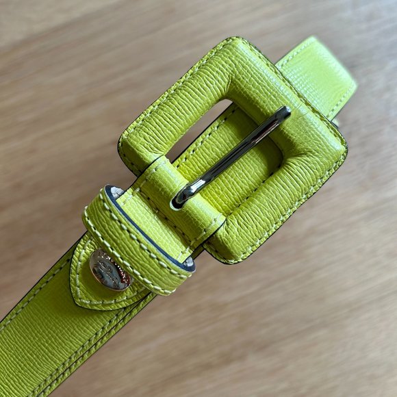 Longchamp Skinny Leather Belt NWOT - Picture 3 of 9